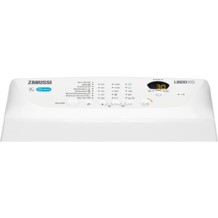 Zanussi - Πλυντήριο ρούχων άνω φόρτωσης - ZWQ71235SI