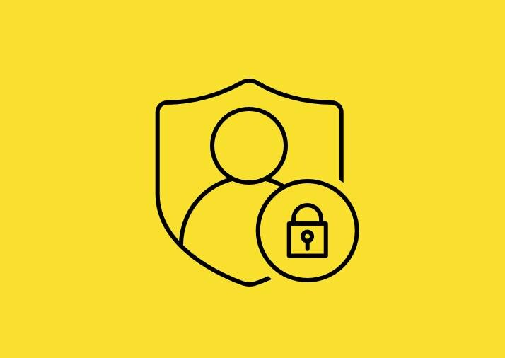 Person and padlock icon